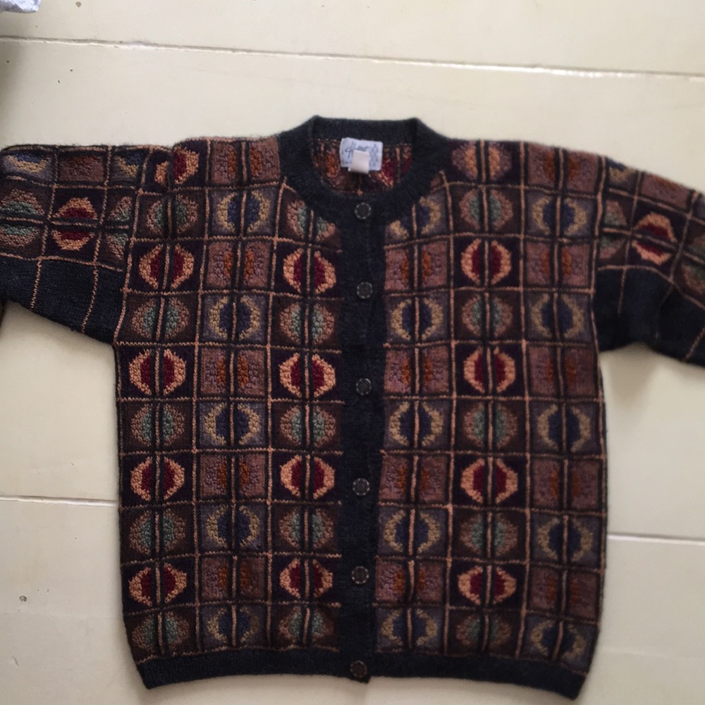 Large, knitted sweater